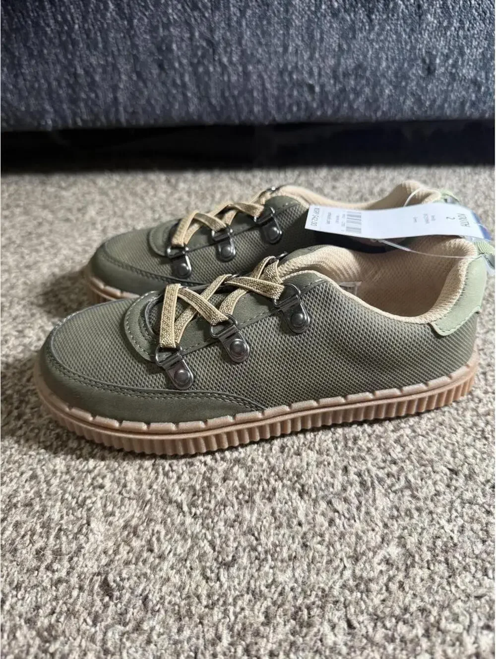 OshKosh B'gosh Kid's Khaki and Green Trainer